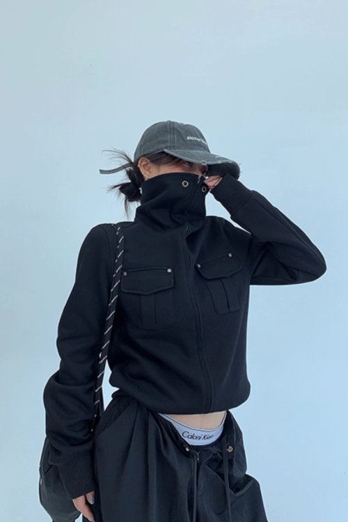Stand Collar Compact Jacket