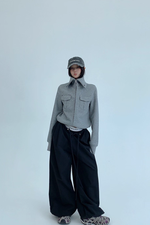 Stand Collar Compact Jacket