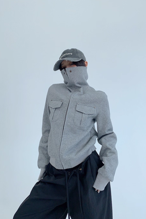 Stand Collar Compact Jacket