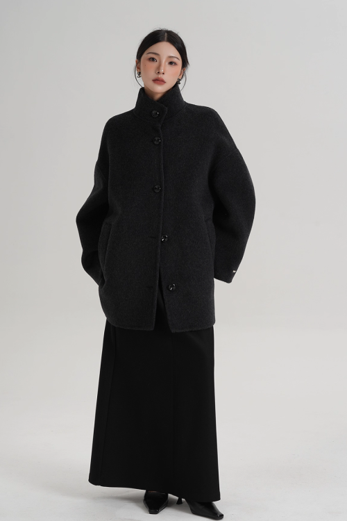 Stand Collar Short Coat