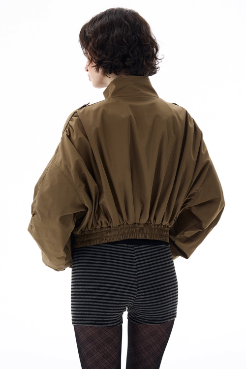 Stand Collar Short Jacket