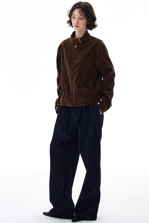 Stand Collar Zip Jacket