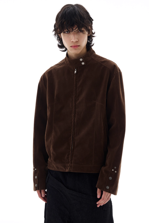 Stand Collar Zip Jacket