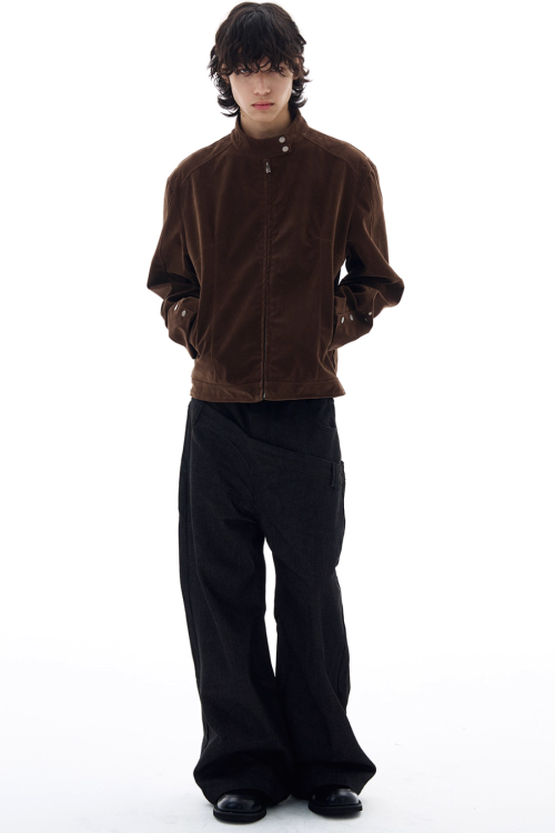 Stand Collar Zip Jacket
