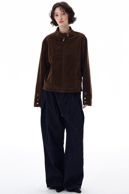 Stand Collar Zip Jacket