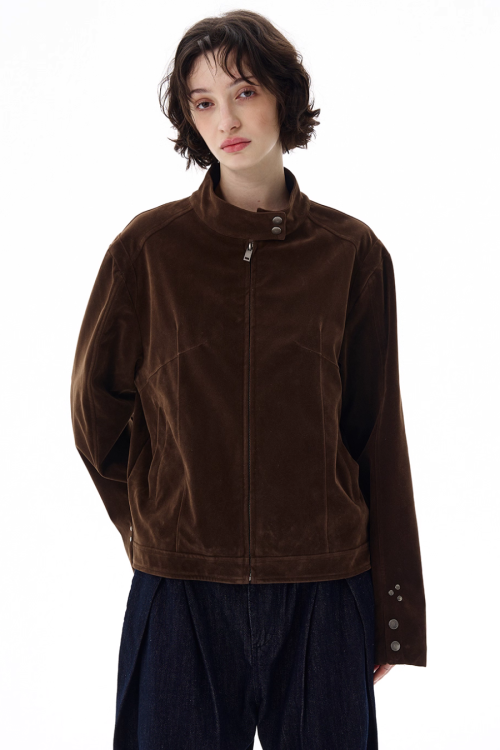 Stand Collar Zip Jacket
