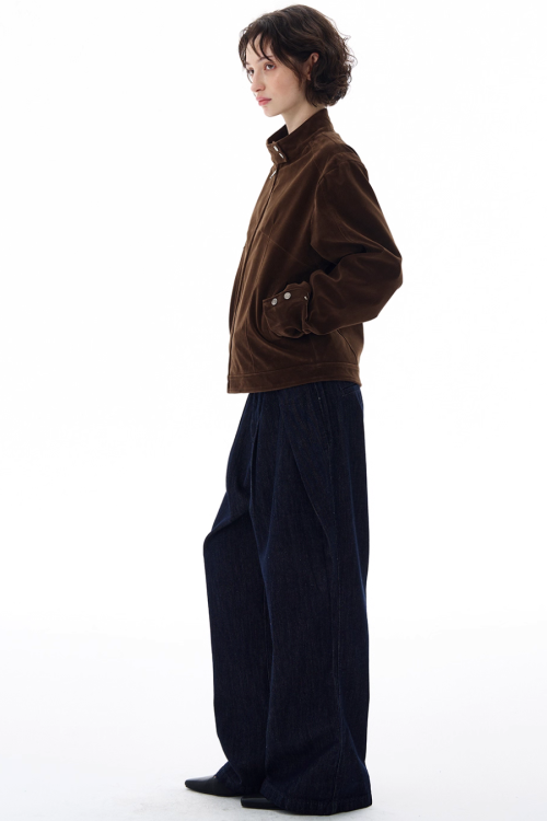 Stand Collar Zip Jacket