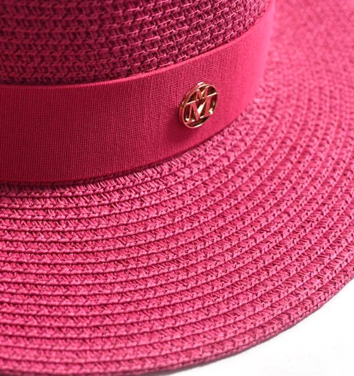 Straw Boater Swim Hat