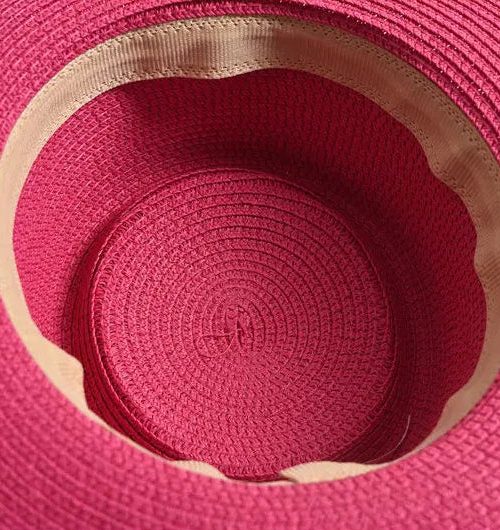Straw Boater Swim Hat