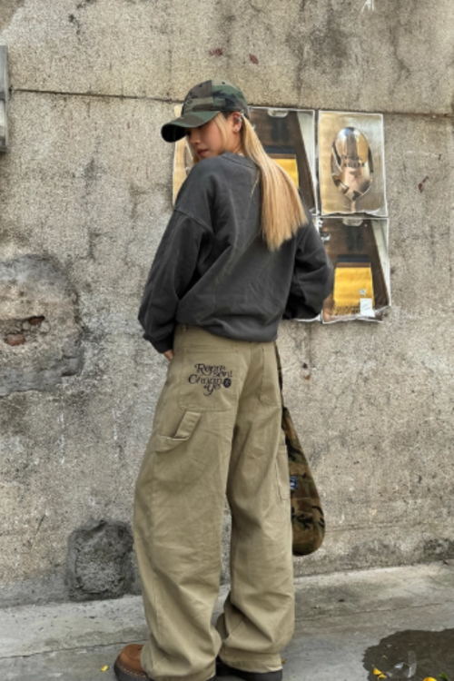 Stree Wide Cargo Pants