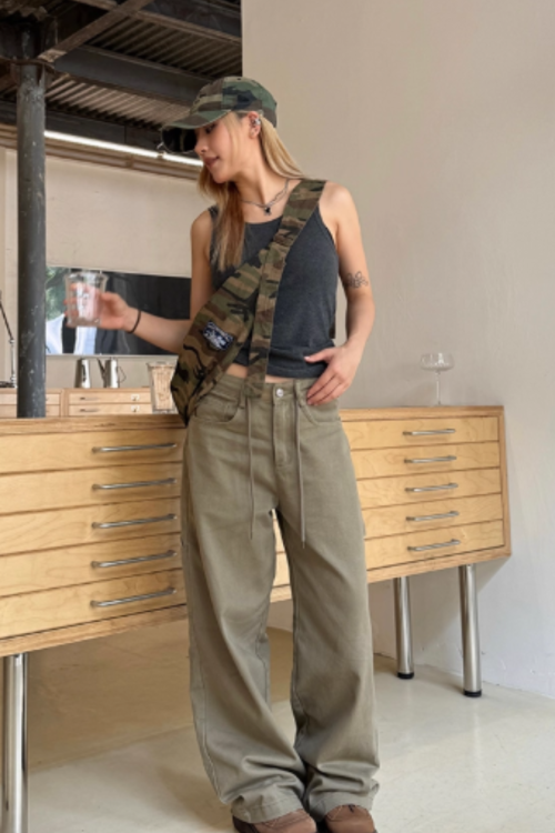 Stree Wide Cargo Pants