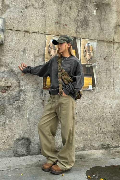 Stree Wide Cargo Pants