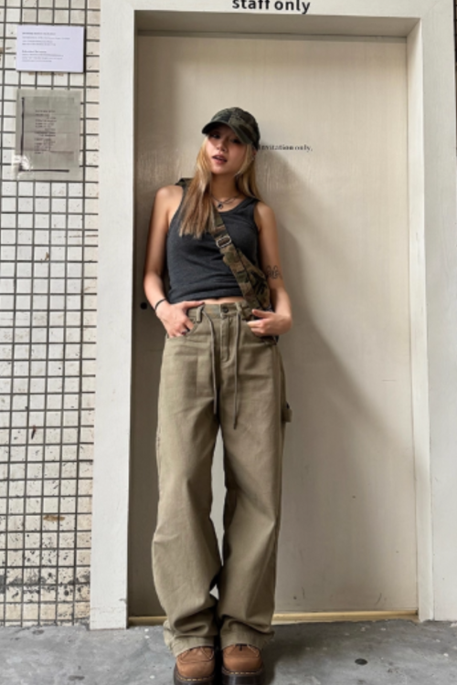 Stree Wide Cargo Pants