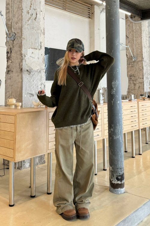 Stree Wide Cargo Pants