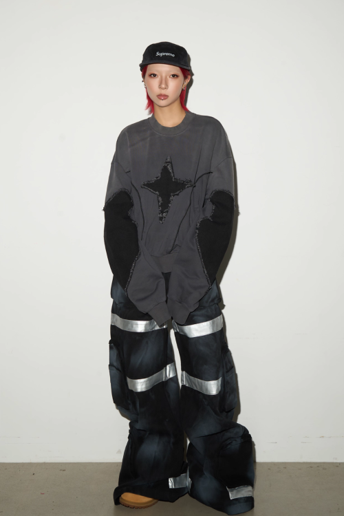 Street Dark Dirty Cargo Pants
