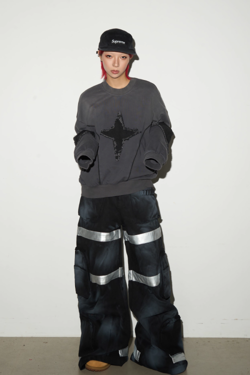 Street Dark Dirty Cargo Pants