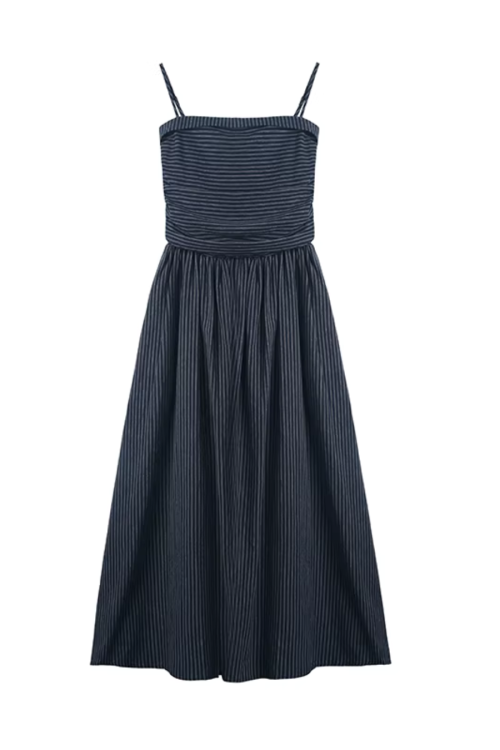 Striped Spaghetti Strap Dress