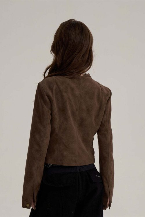 Suede Cropped Jacket