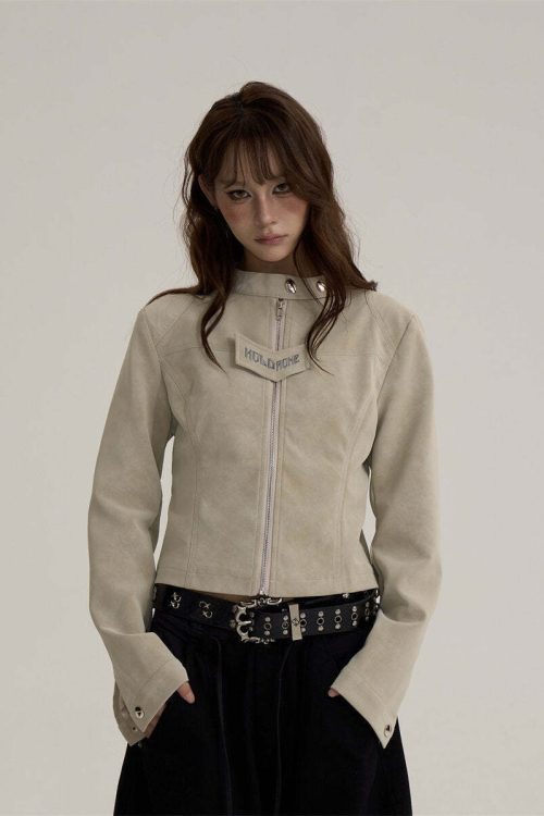 Suede Cropped Jacket