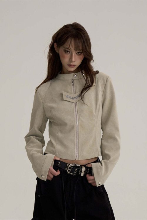 Suede Cropped Jacket