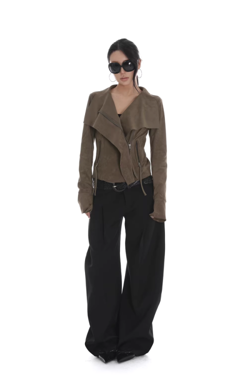 Suede Slim Short Jacket