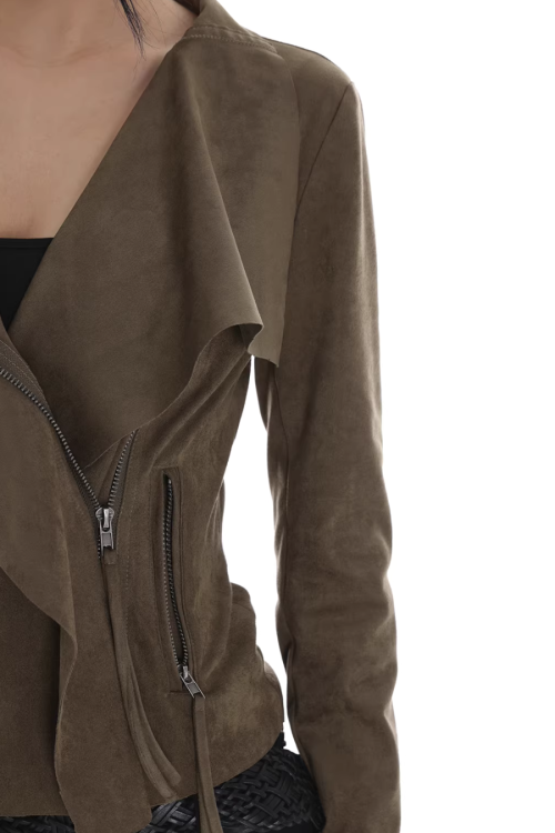 Suede Slim Short Jacket