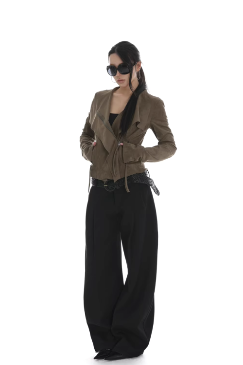 Suede Slim Short Jacket