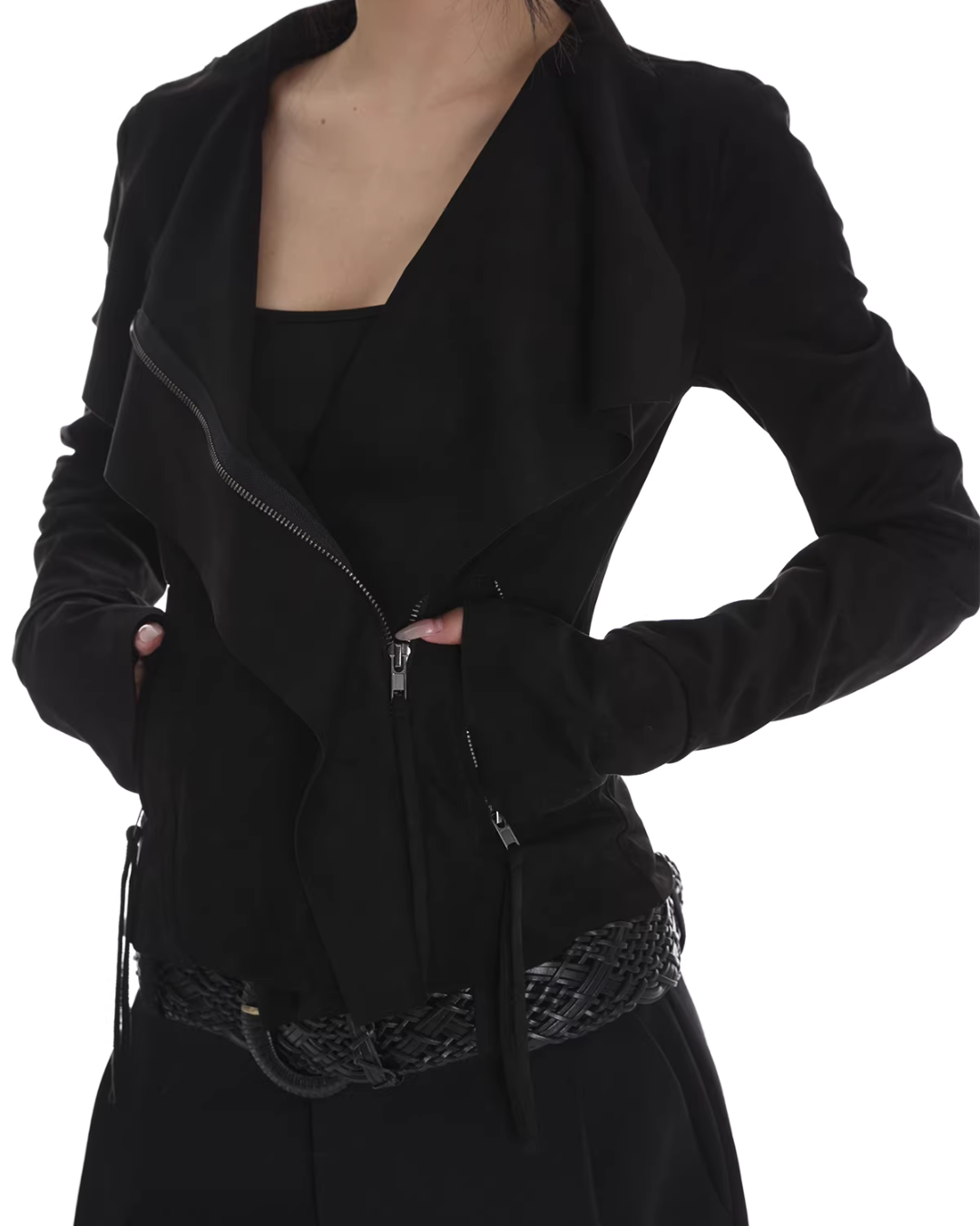 Suede Slim Short Jacket