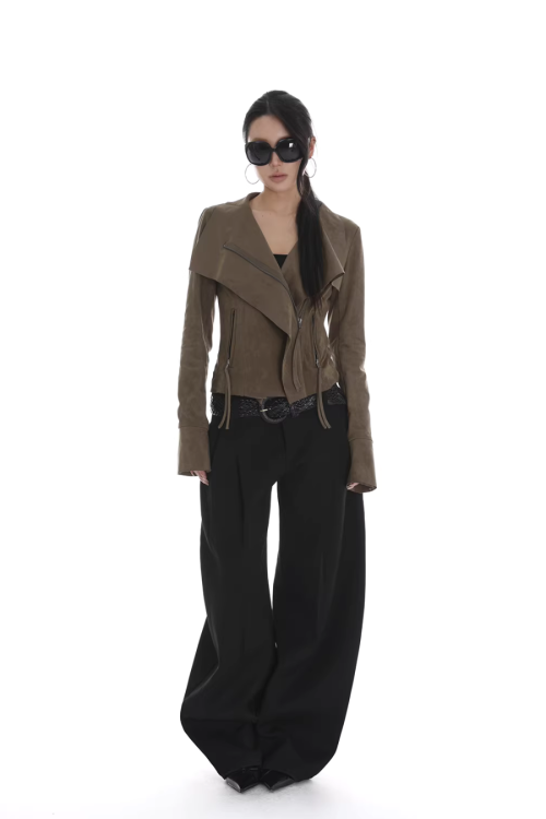 Suede Slim Short Jacket