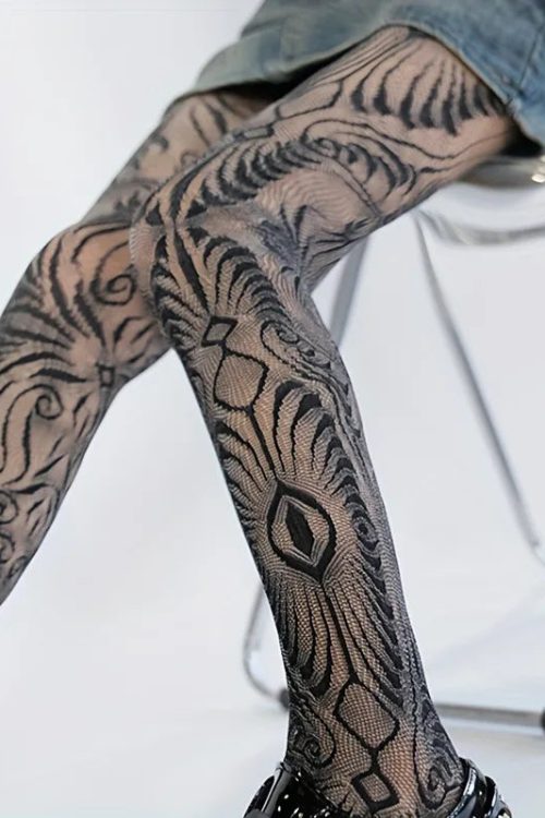 Swirl Sheer Tights