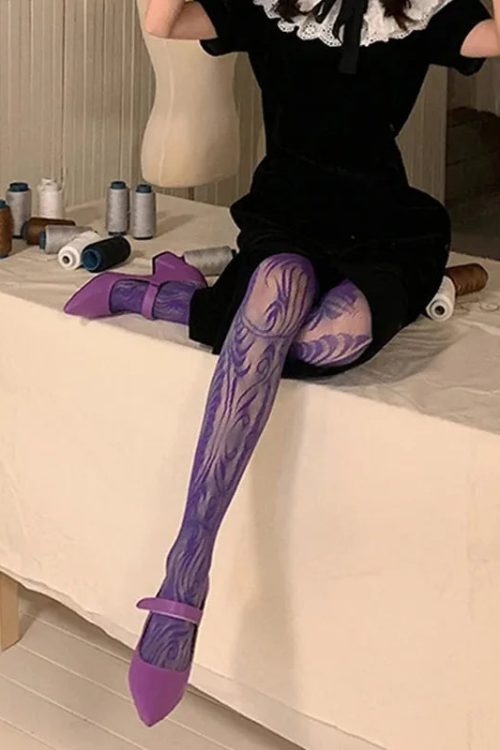 Swirl Sheer Tights