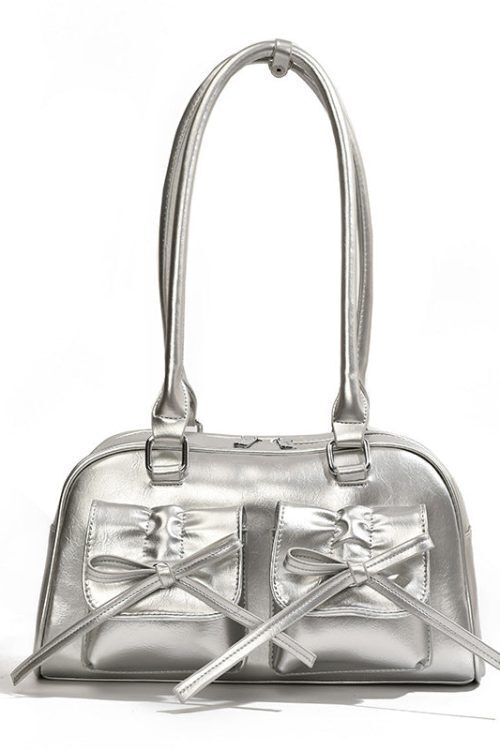 The Galactic Satchel Bow Leather Shoulder Bag