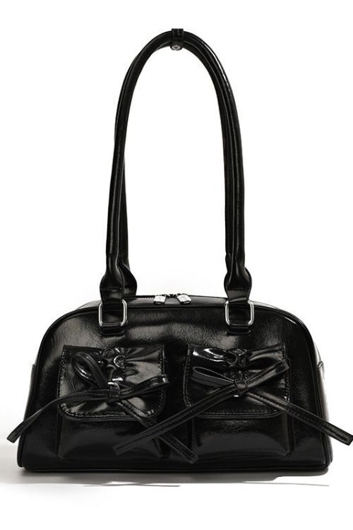 The Galactic Satchel Bow Leather Shoulder Bag