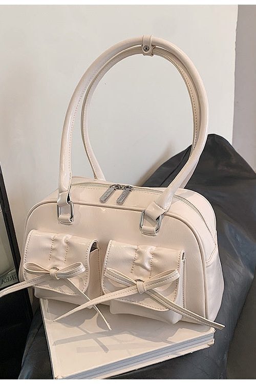 The Galactic Satchel Bow Leather Shoulder Bag