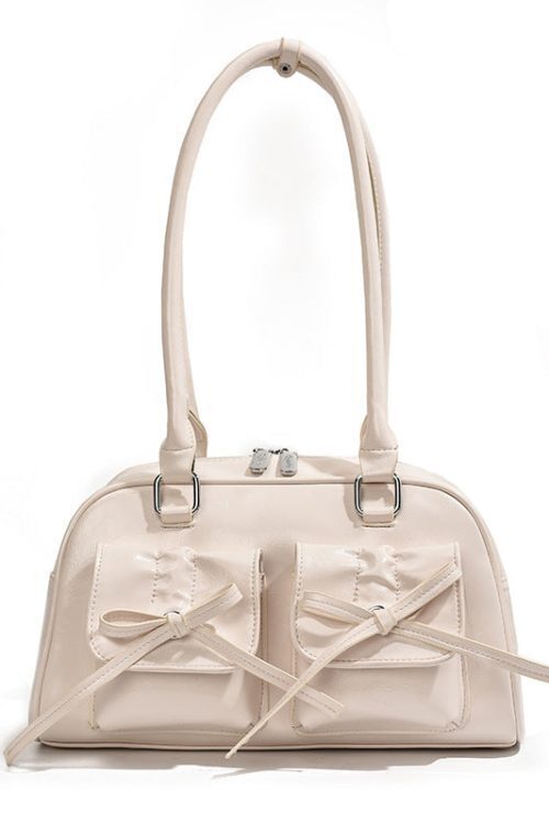 The Galactic Satchel Bow Leather Shoulder Bag