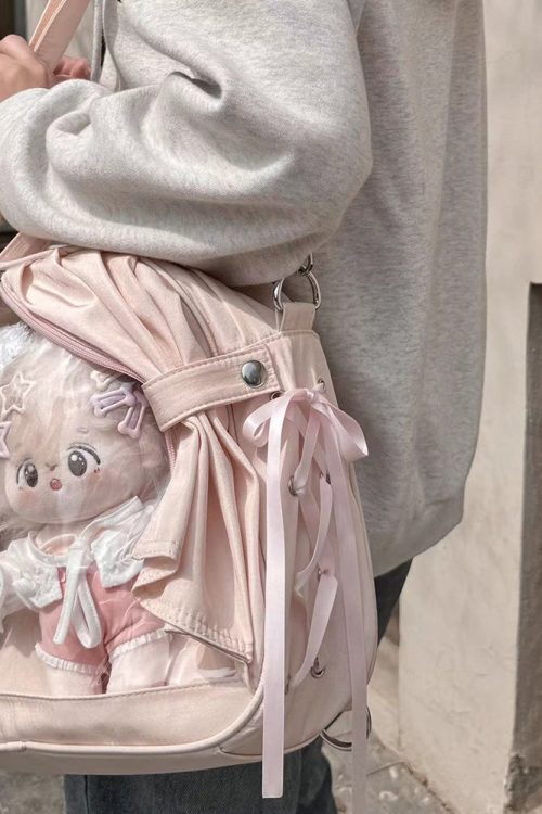 Theater Style Ita Backpack with Clear Window for Plushies and Pins