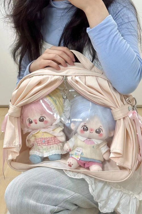 Theater Style Ita Backpack with Clear Window for Plushies and Pins