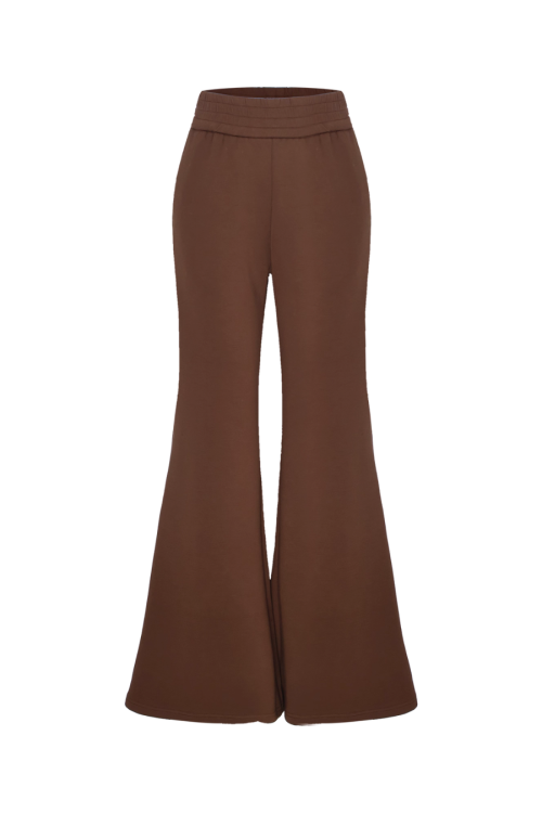 Toggle Fur Coat / Flare Pants