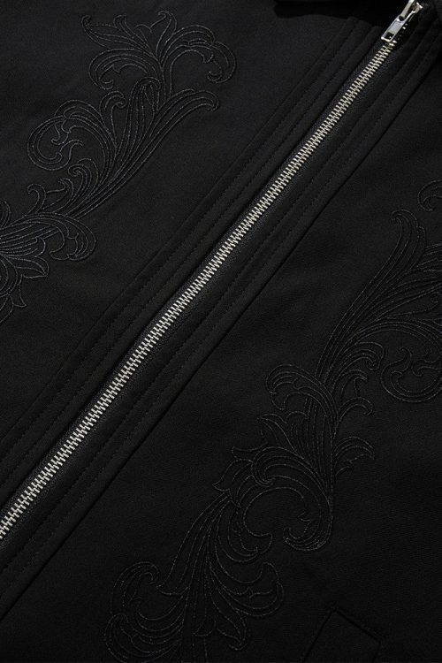 Trendy Stylish High Street Solid Color Pilot Collar Jacket