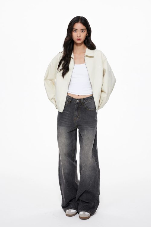 Turn-Down Collar Jacket