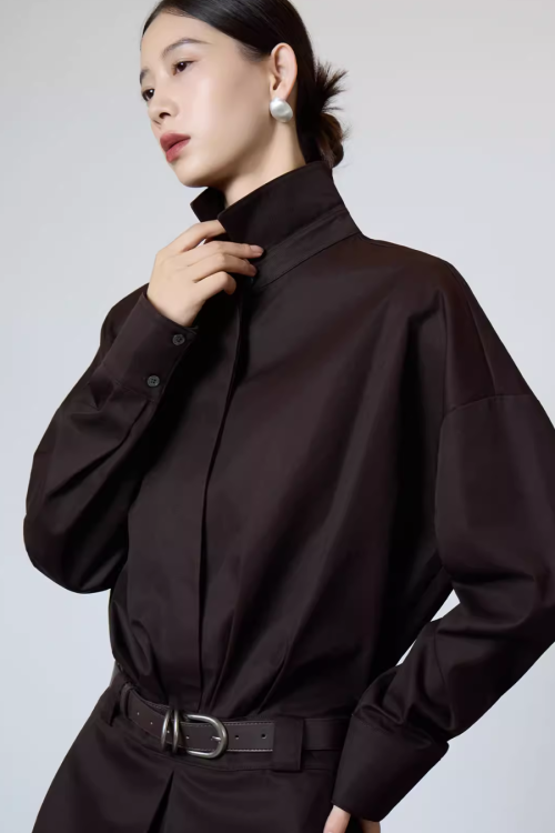 Vintage Brown Shirt Dress