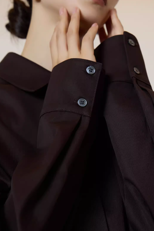 Vintage Brown Shirt Dress