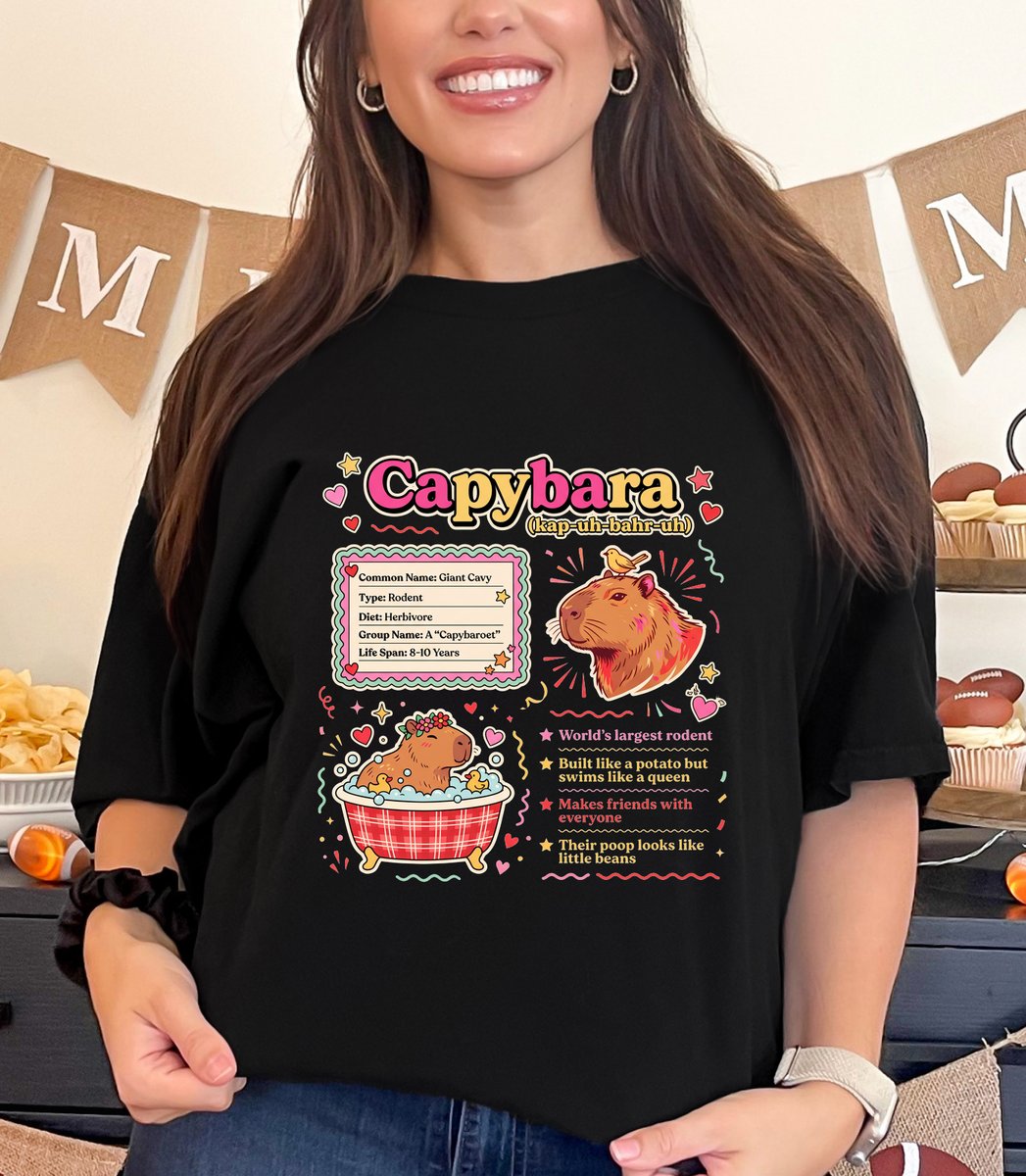 Vintage Capybara T shirt Science Theme Graphic Tee 2 tshirt