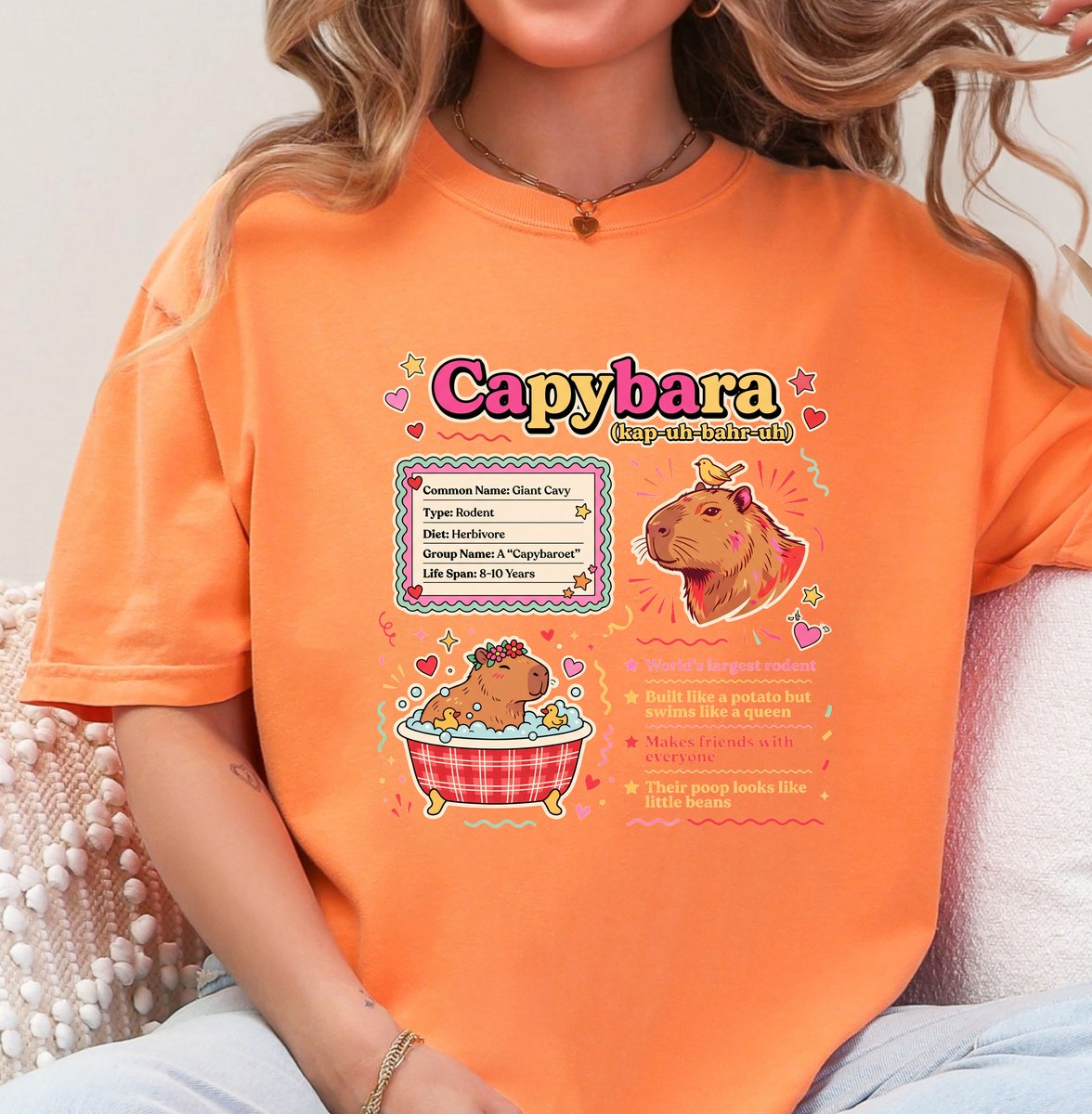 Vintage Capybara T shirt Science Theme Graphic Tee 2 tshirt