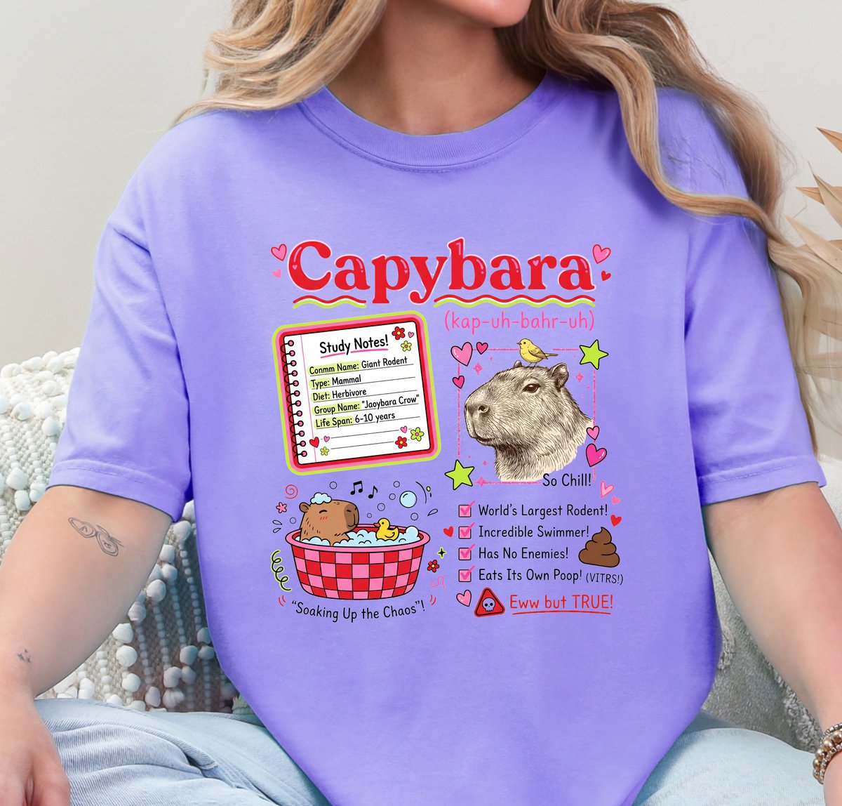 Vintage Capybara T shirt Science Theme Graphic Tee 3 tshirt