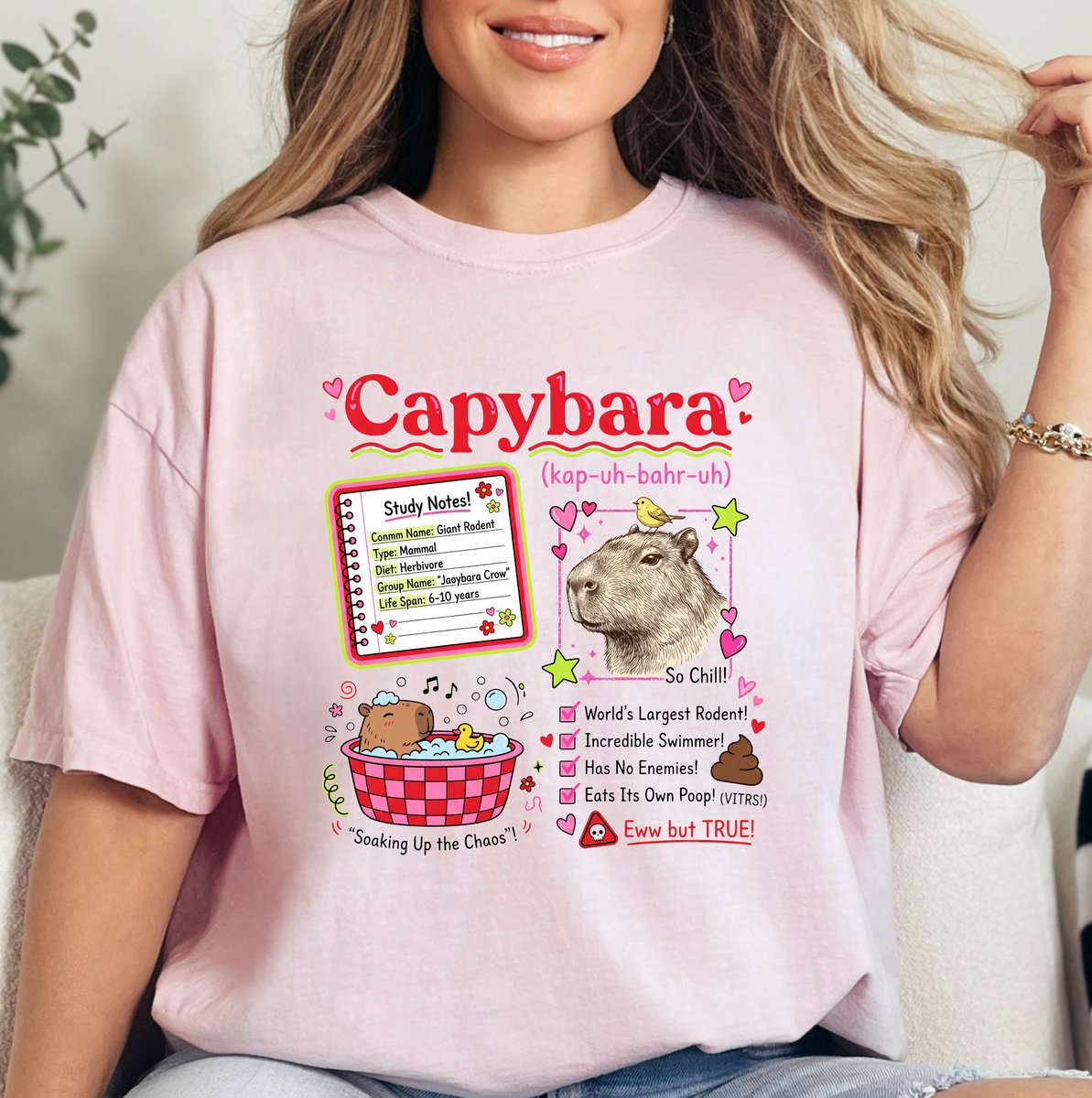 Vintage Capybara T shirt Science Theme Graphic Tee 3 tshirt