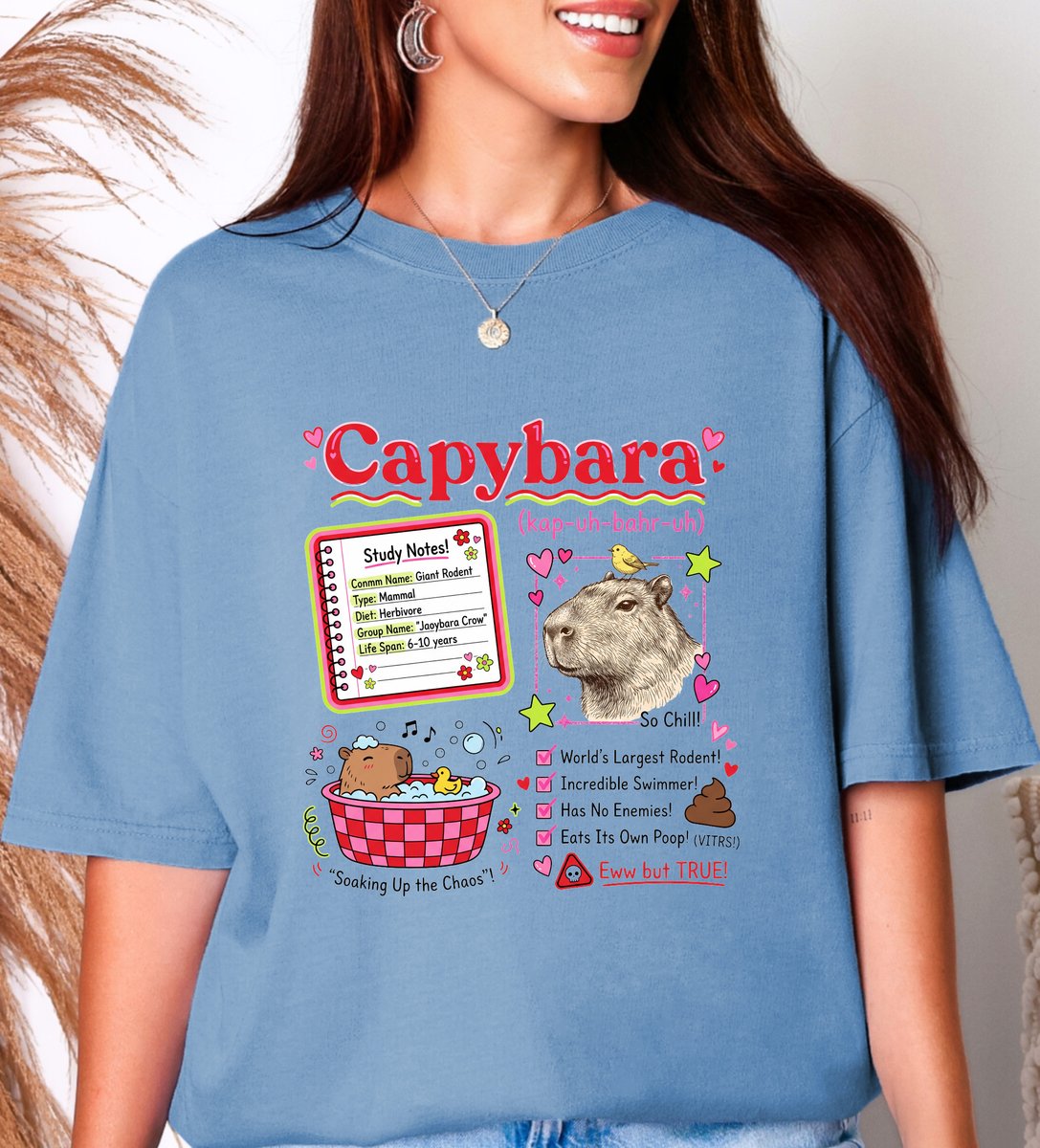 Vintage Capybara T shirt Science Theme Graphic Tee 3 tshirt