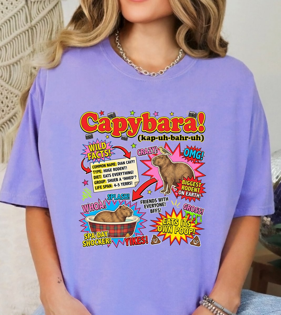 Vintage Capybara T shirt Science Theme Graphic Tee 4 tshirt