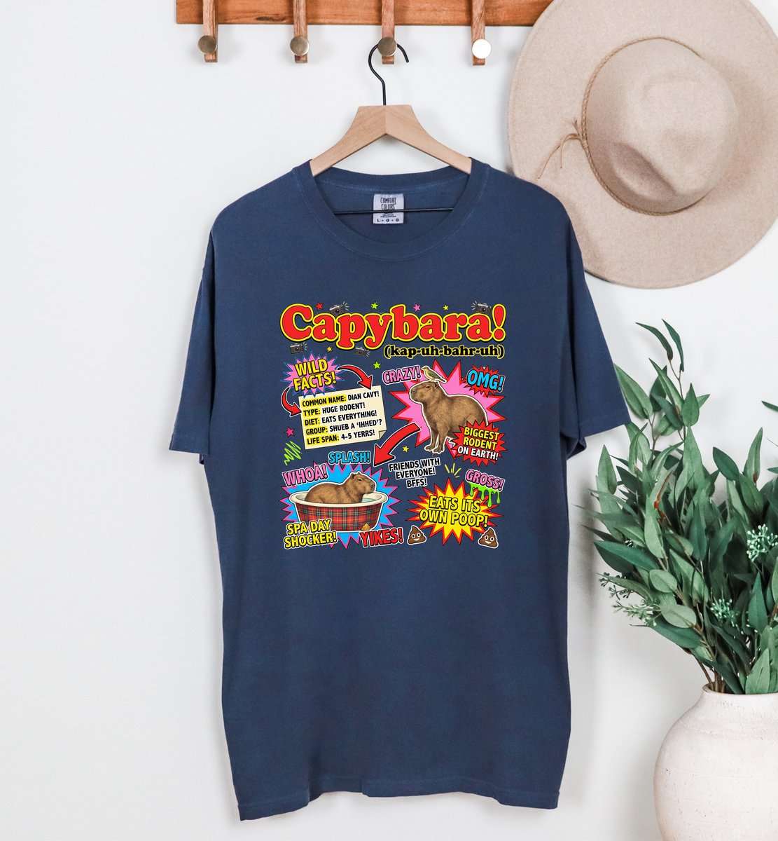 Vintage Capybara T shirt Science Theme Graphic Tee 4 tshirt