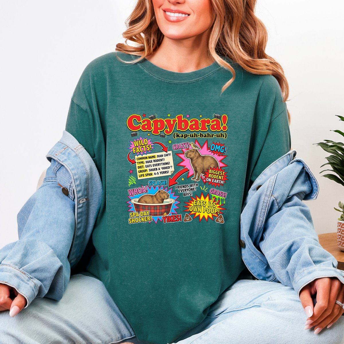 Vintage Capybara T shirt Science Theme Graphic Tee 4 tshirt